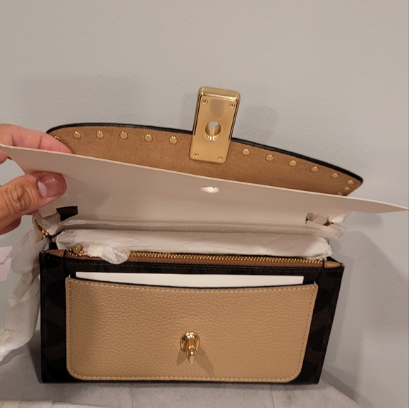 Coach Lane Crossbody in Signature Canvas with Rivets - Picture 4 of 10